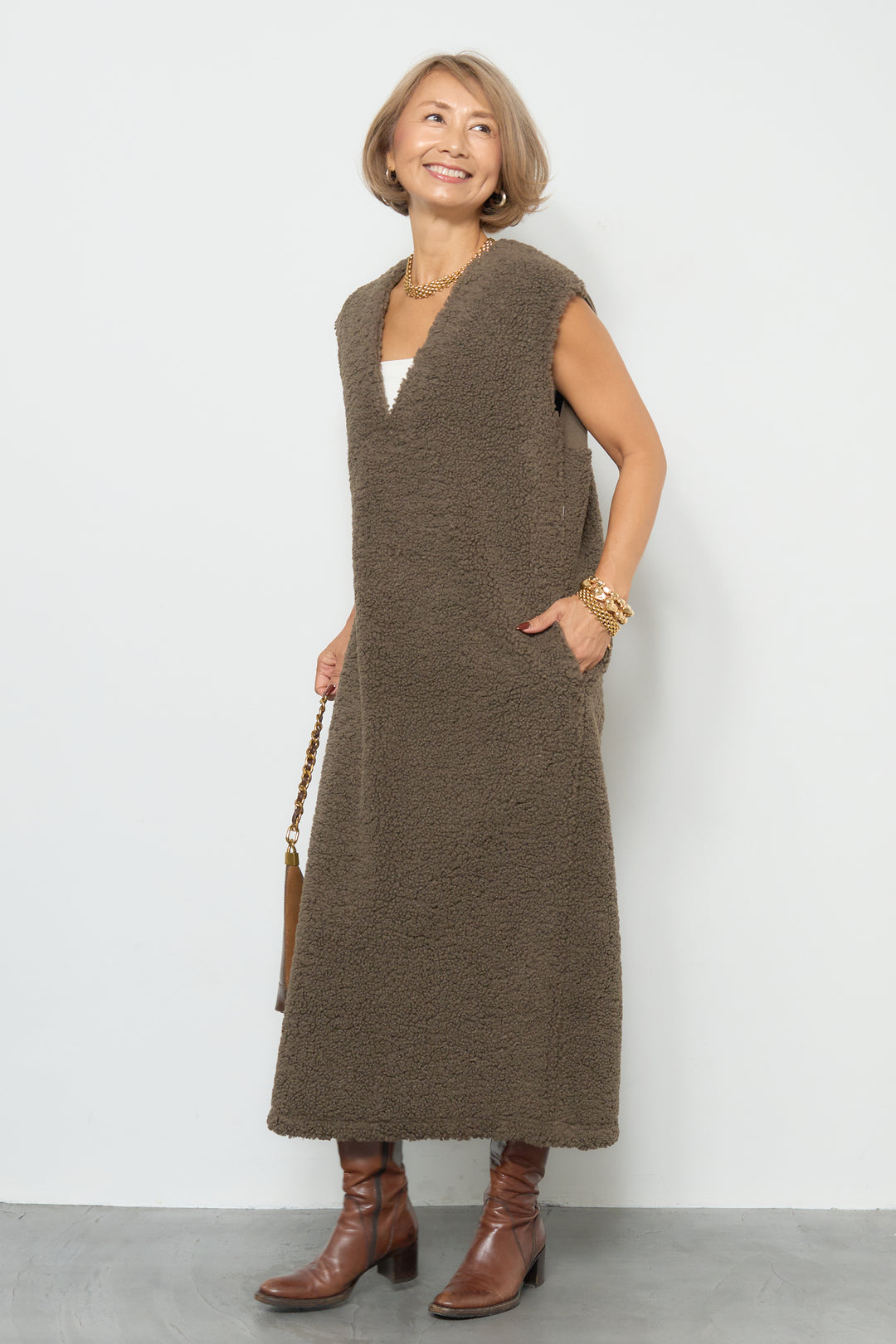 ブークレ切替ジャンパースカート