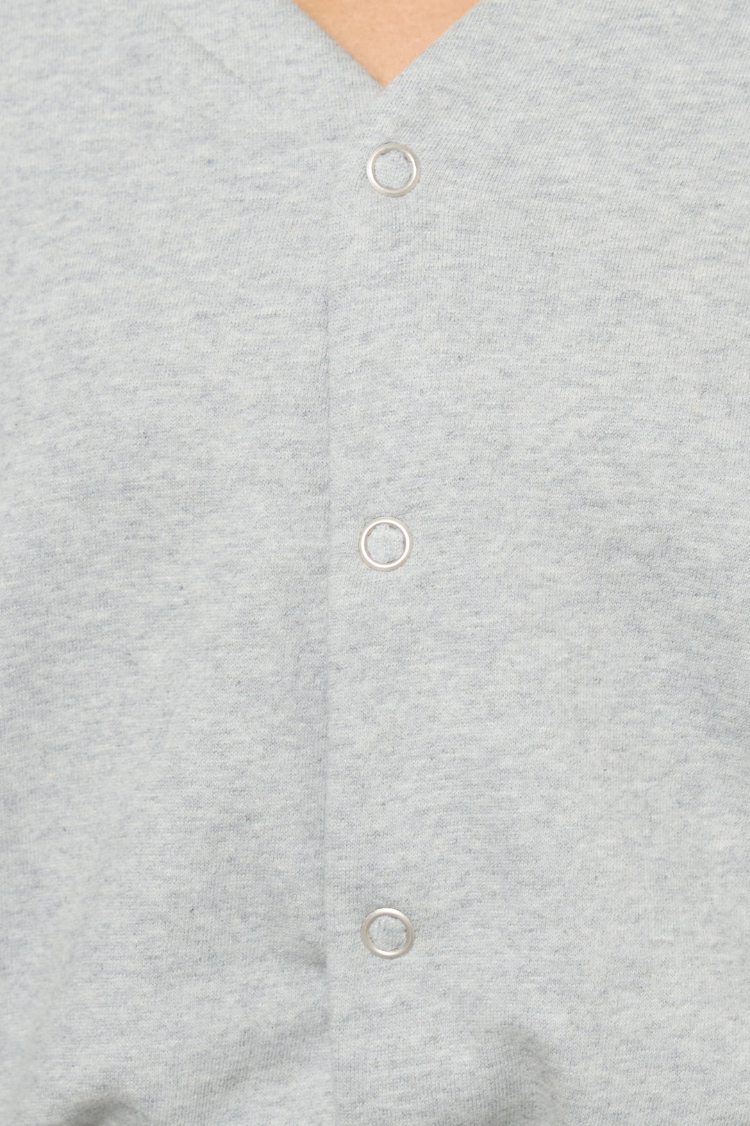 スウェット長袖Vネックオールインワン