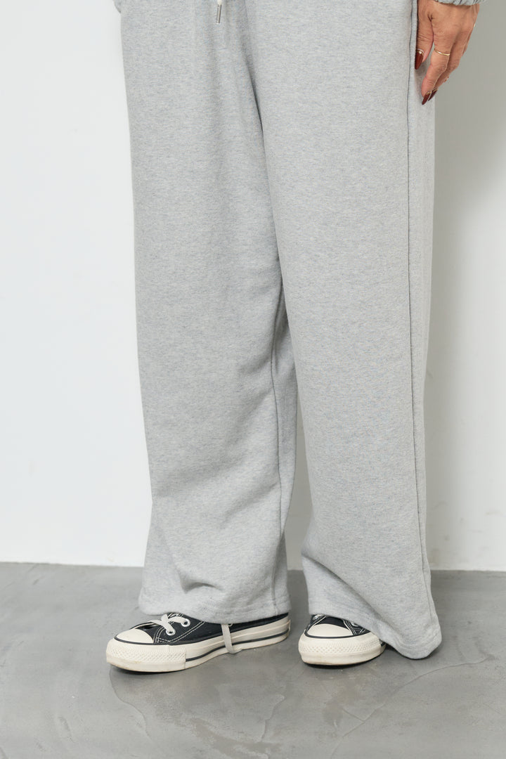 スウェット長袖Vネックオールインワン