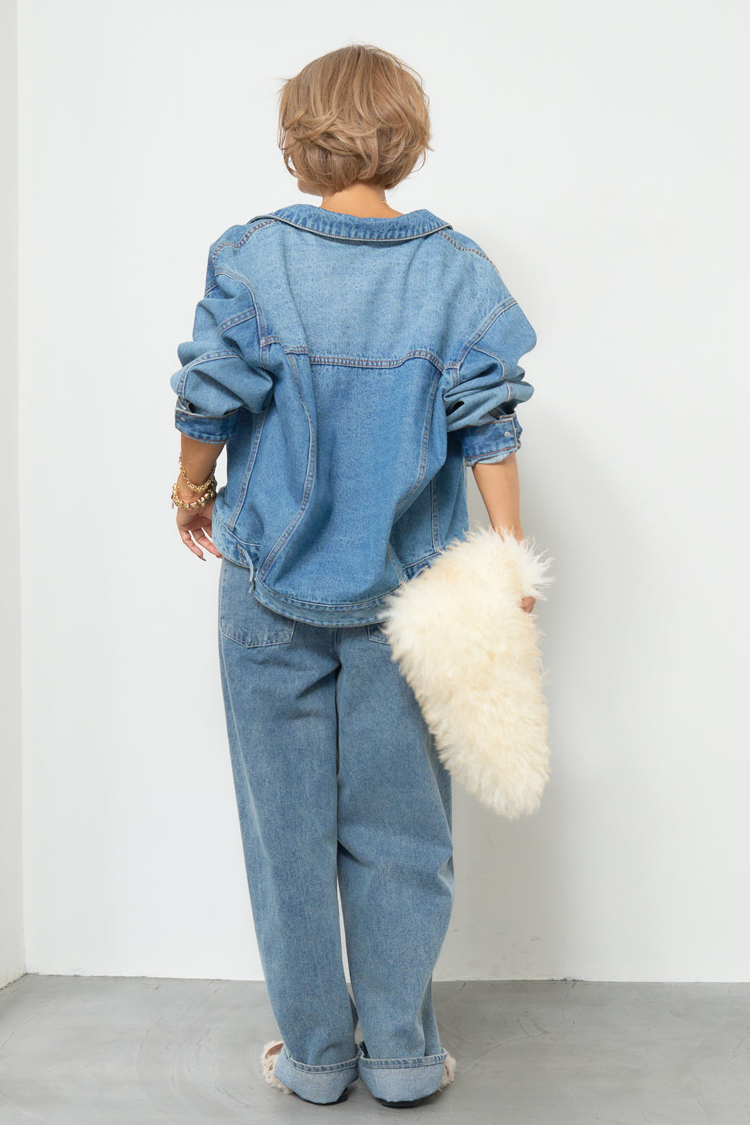 【REIKOコラボ】バックコクーンデニムGジャン