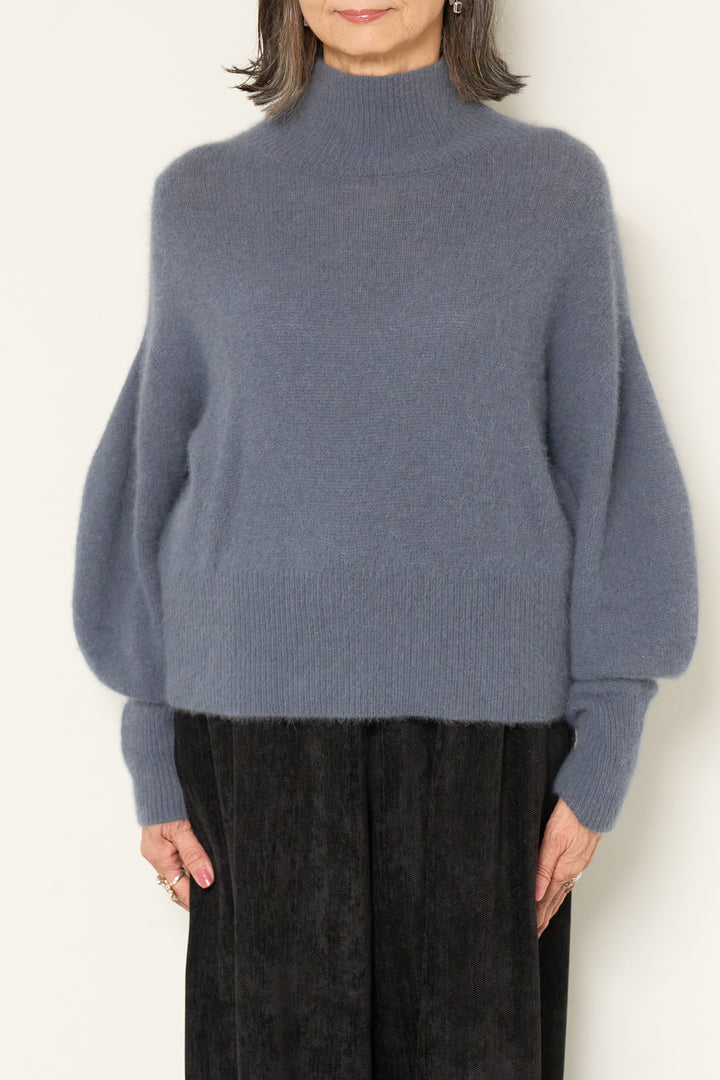 FOX混ボリュームスリーブニット