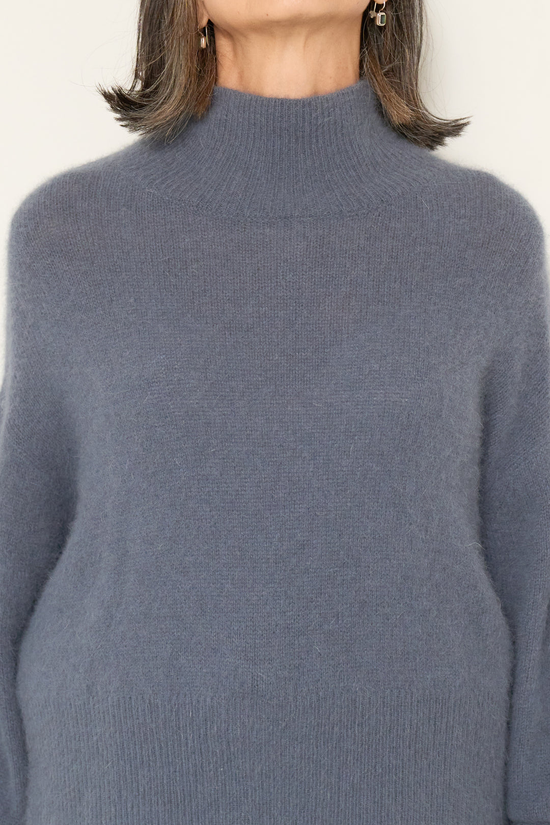 FOX混ボリュームスリーブニット