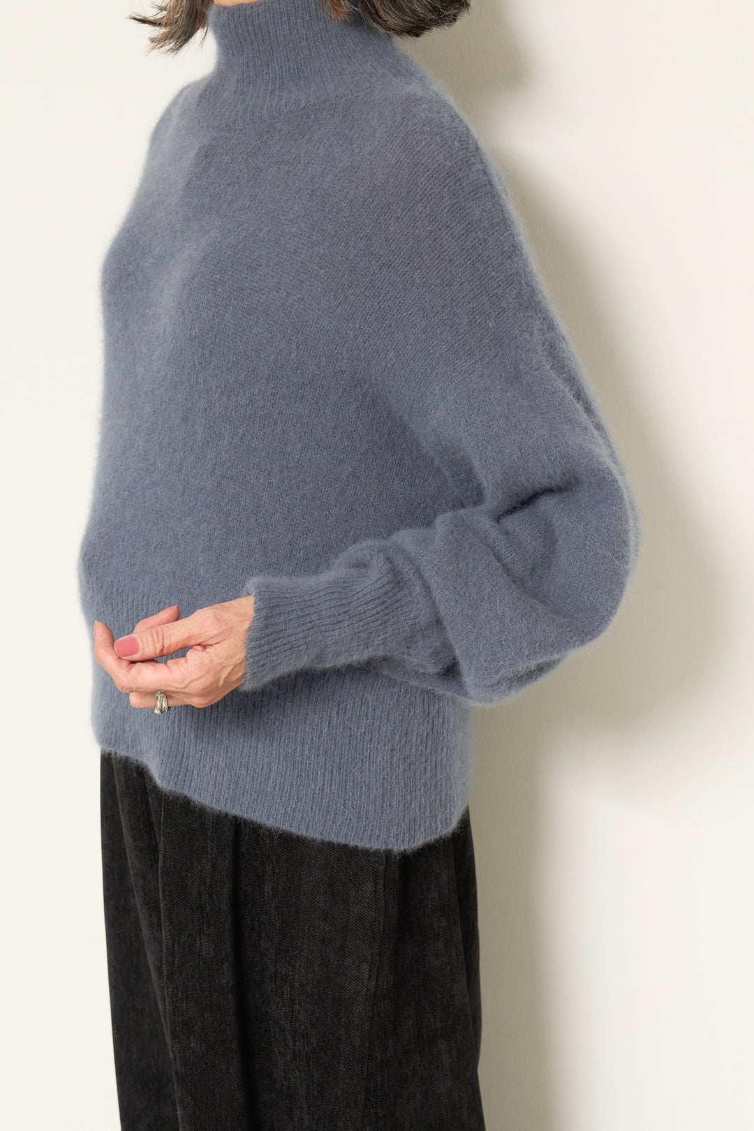 FOX混ボリュームスリーブニット