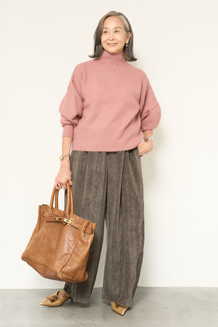 FOX混ボリュームスリーブニット