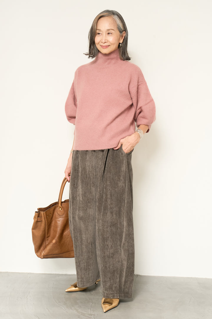 FOX混ボリュームスリーブニット