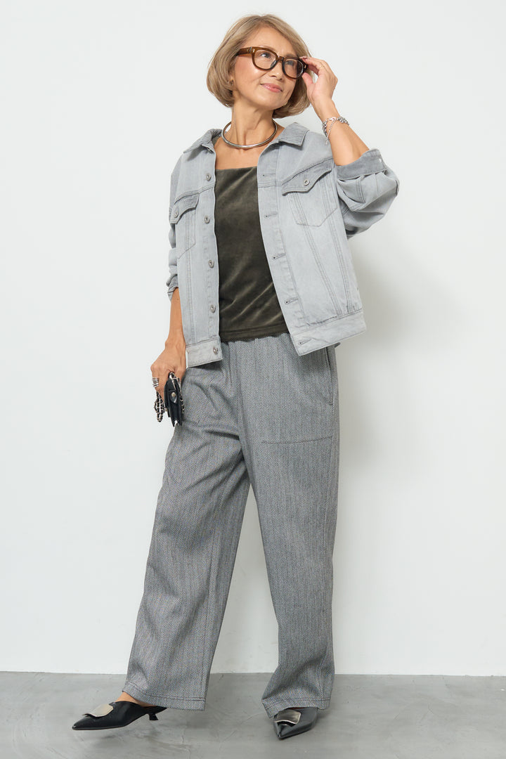 【REIKOコラボ】バックコクーンデニムGジャン