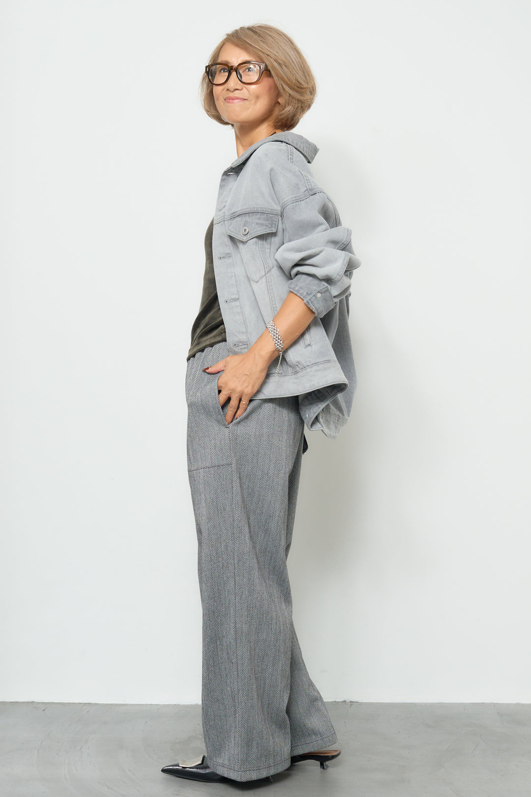 【REIKOコラボ】バックコクーンデニムGジャン