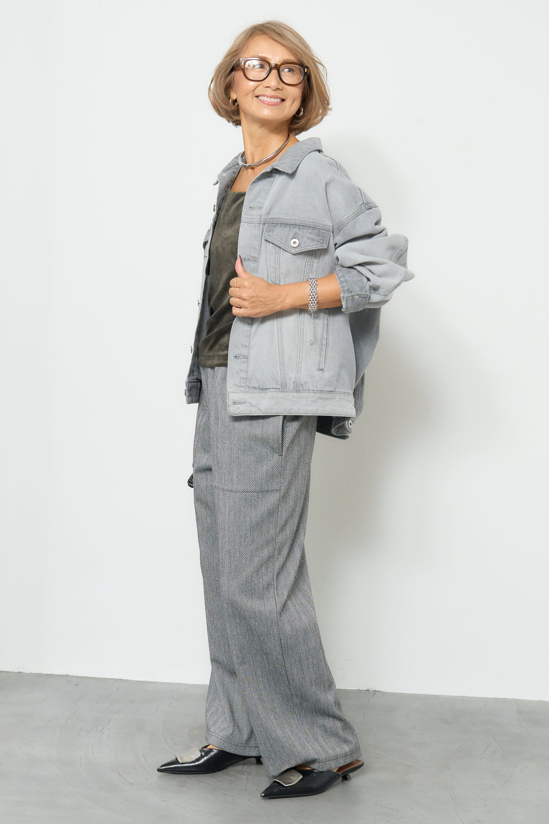 【REIKOコラボ】バックコクーンデニムGジャン