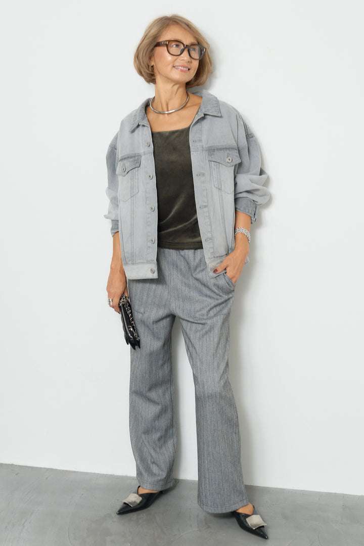 【REIKOコラボ】バックコクーンデニムGジャン