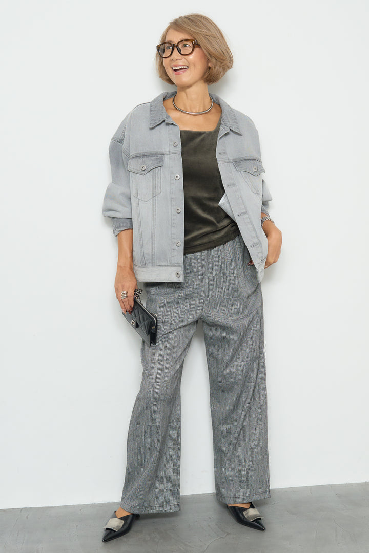 【REIKOコラボ】バックコクーンデニムGジャン