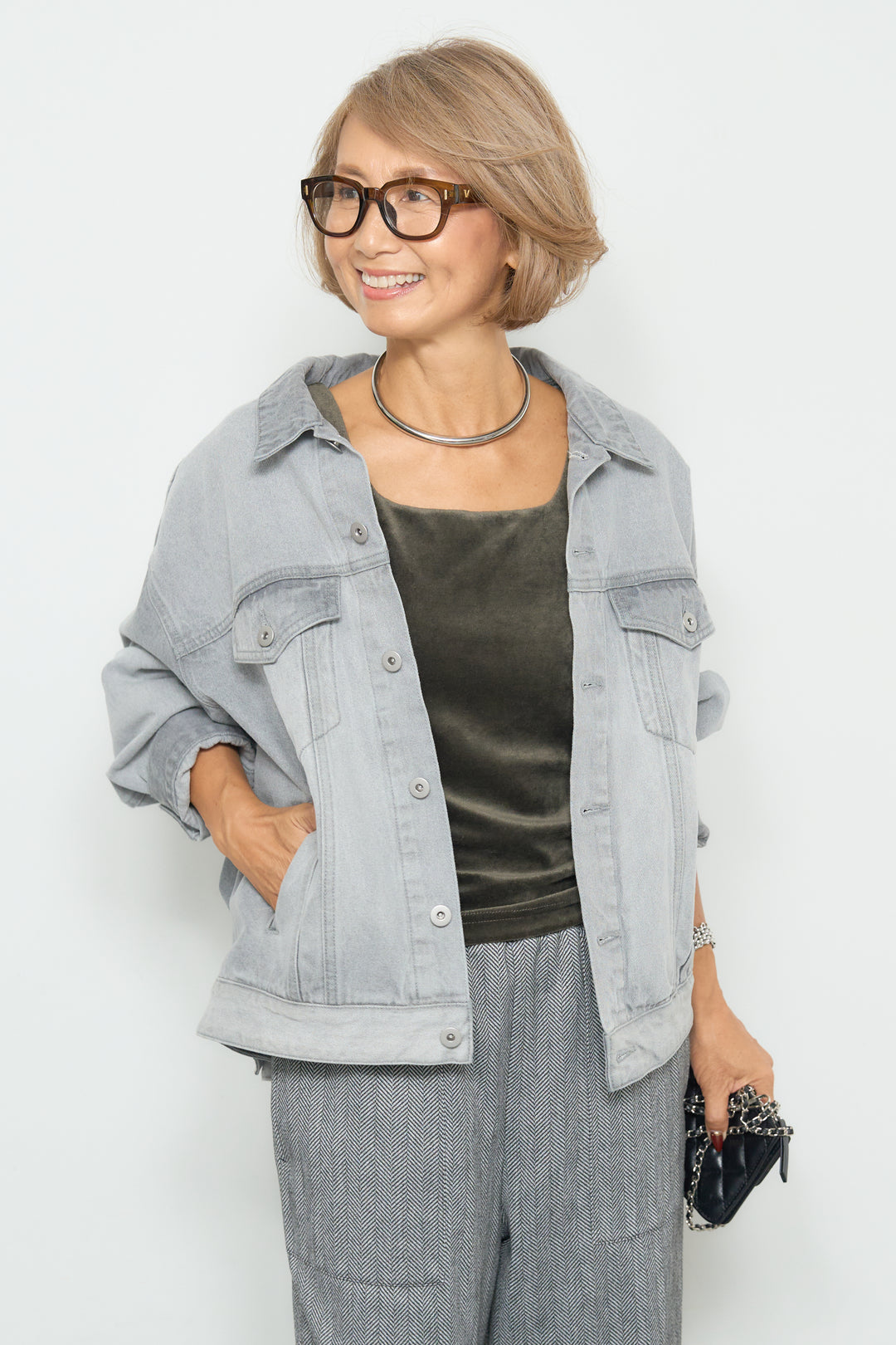 【REIKOコラボ】バックコクーンデニムGジャン