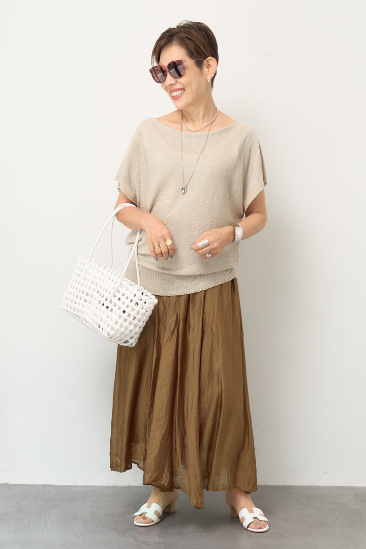 透かし編み リラクシーサマーニット
