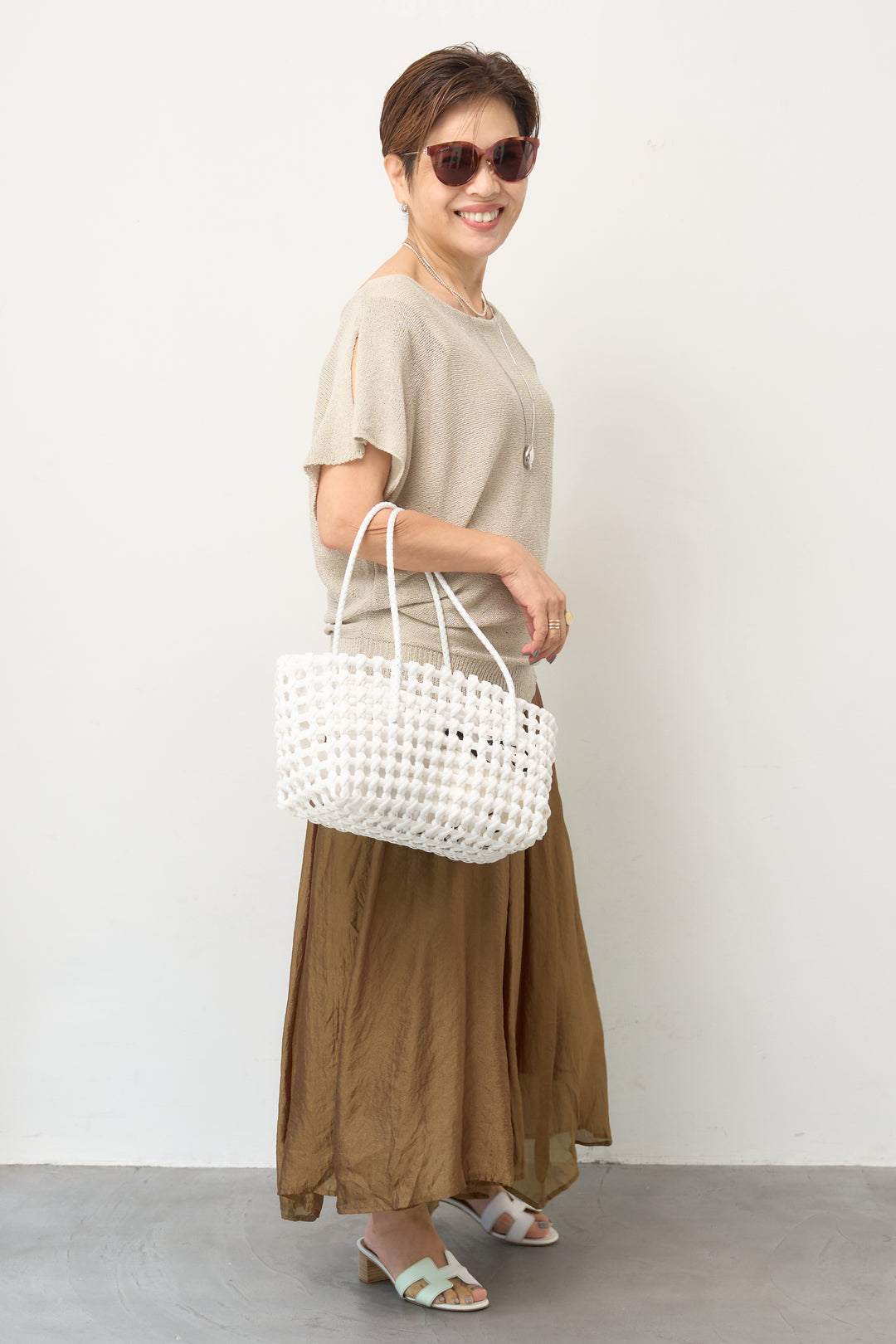透かし編み リラクシーサマーニット