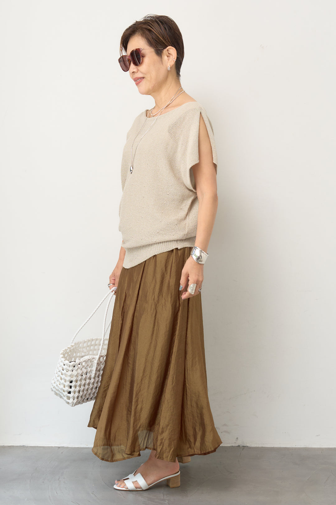 透かし編み リラクシーサマーニット