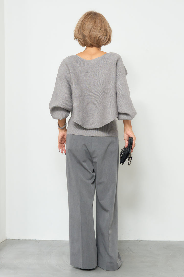 アシメケープタンクニットセット