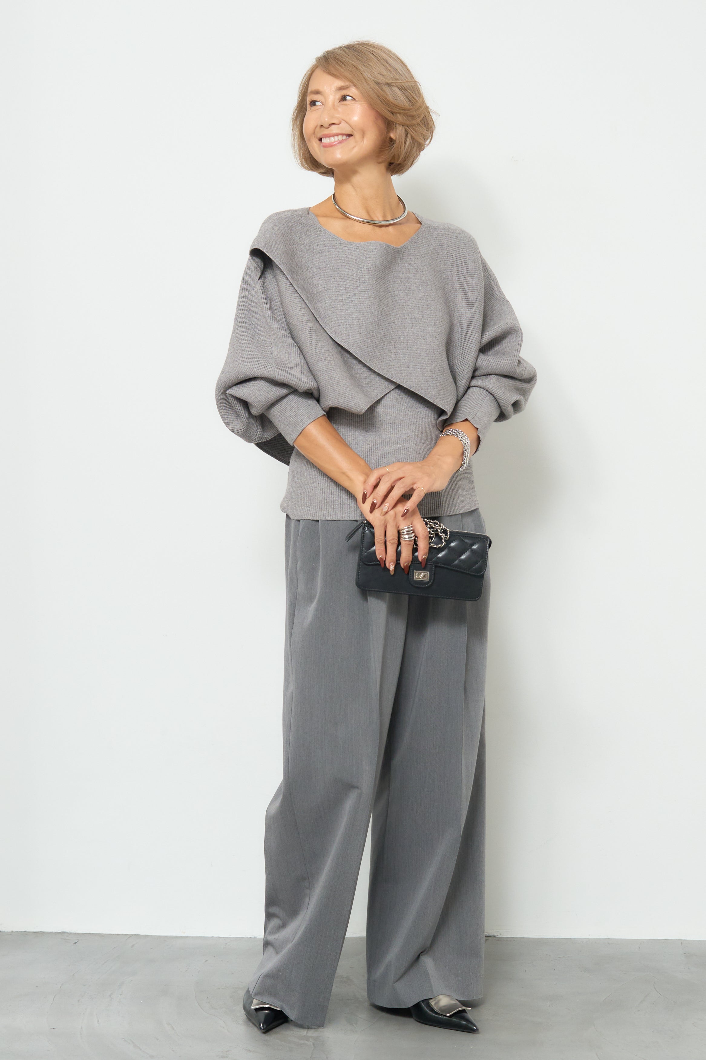 アシメケープタンクニットセット – plusotoha アシメケープタンクニットセット – plusotoha