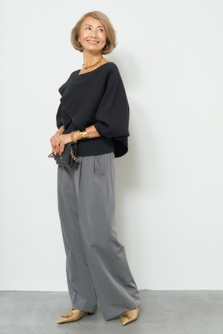 アシメケープタンクニットセット