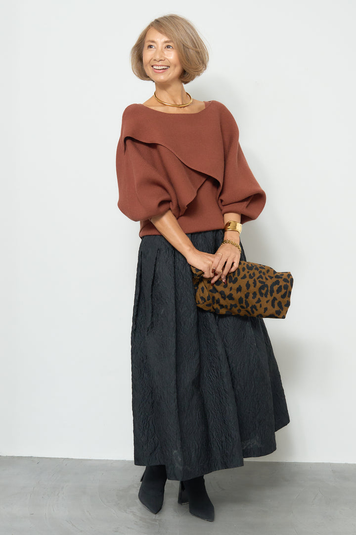 アシメケープタンクニットセット