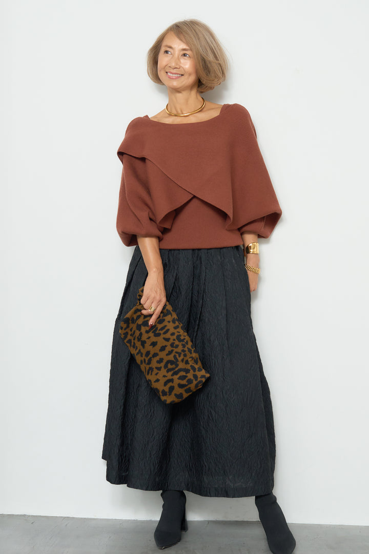 アシメケープタンクニットセット