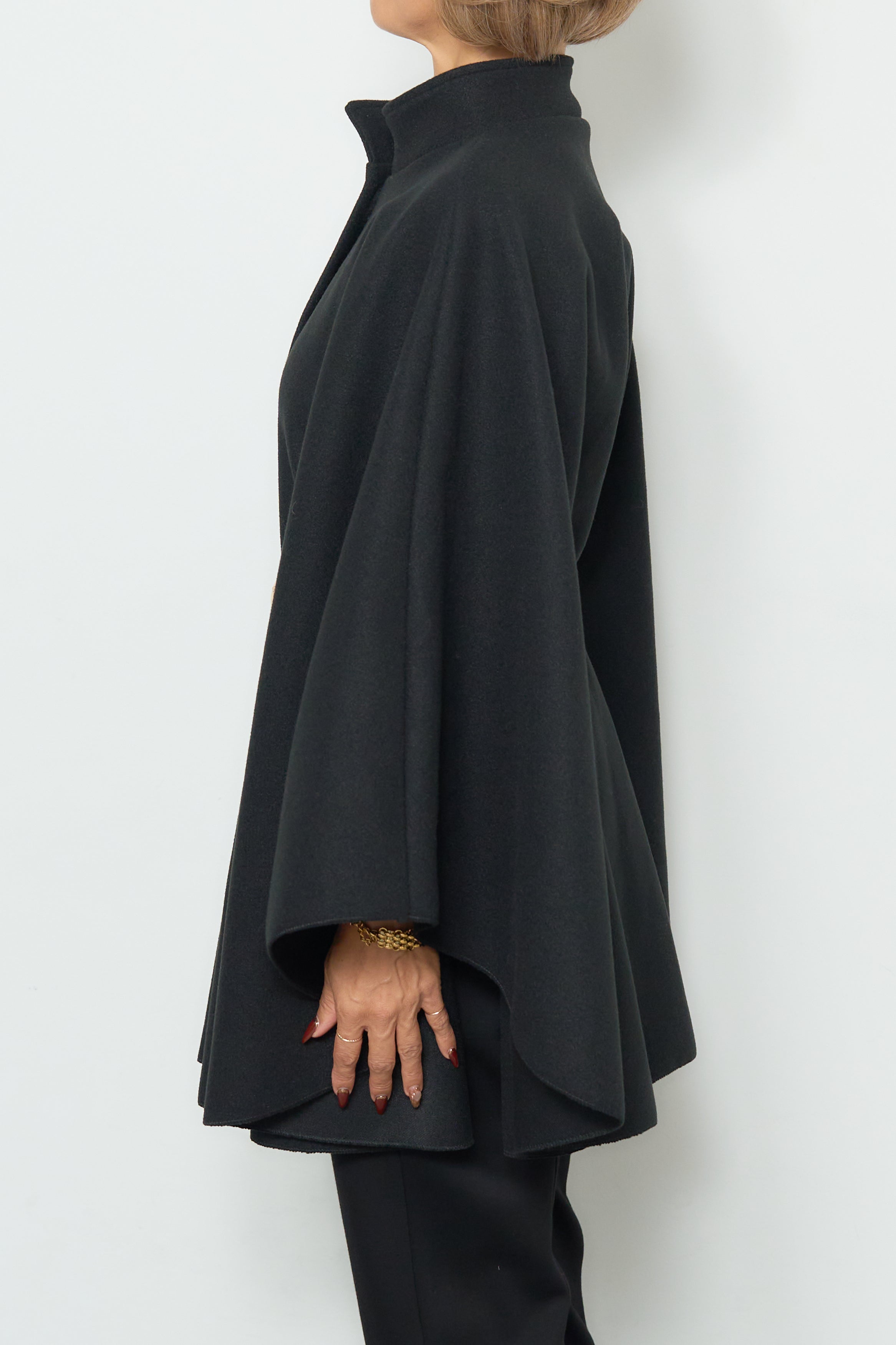 スタンドカラーケープコート – plusotoha