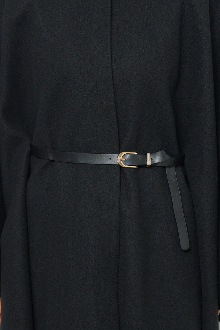 スタンドカラーケープコート