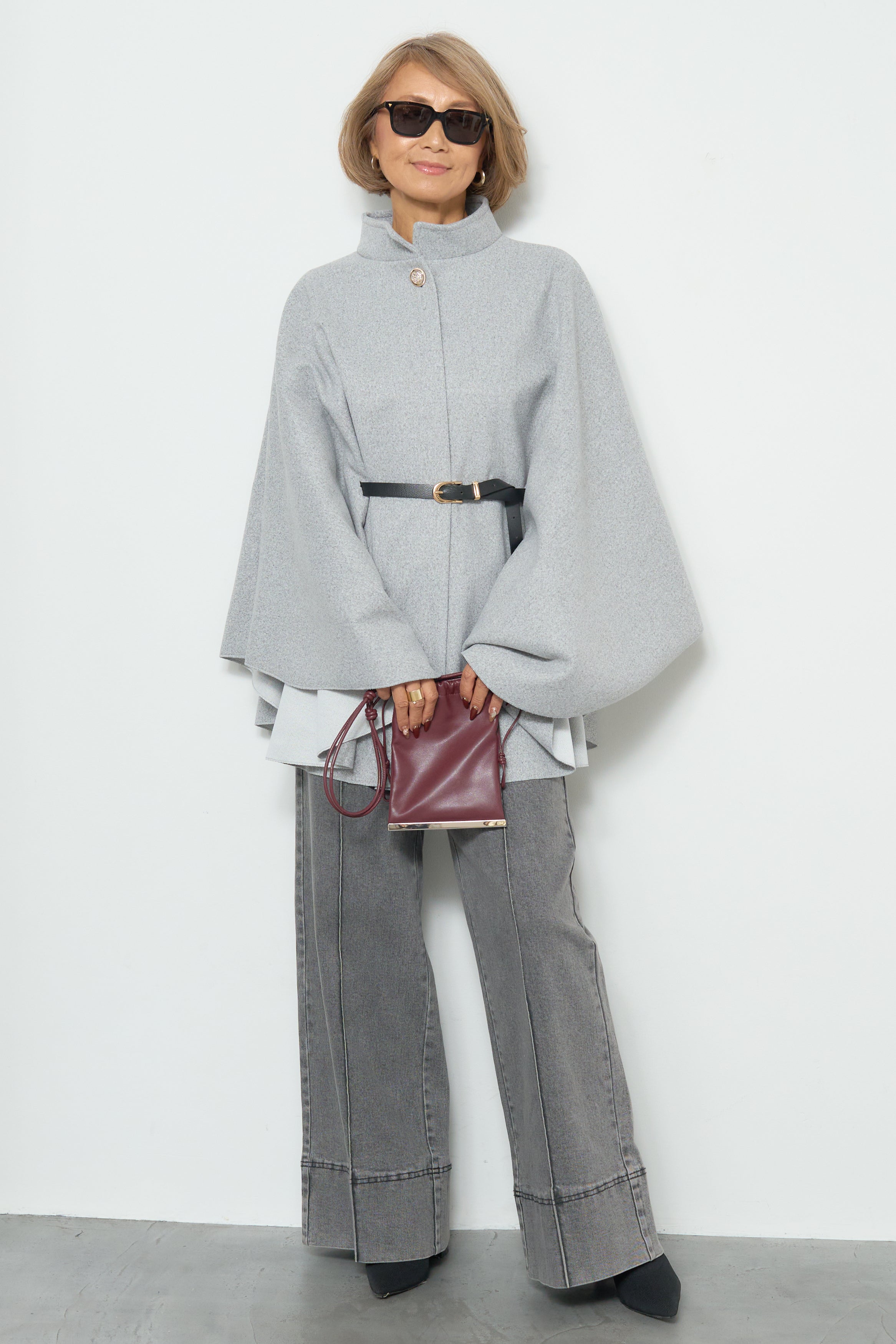 haunt☆ケープコート スタンドカラーケープコート – plusotoha