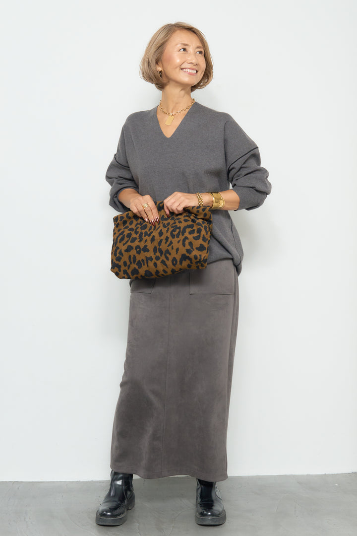 マシュマロスエードナロースカート