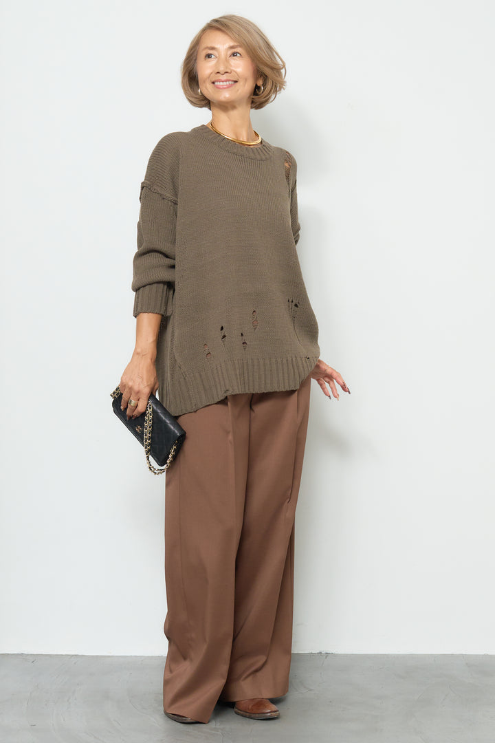 ダメージデザインニット