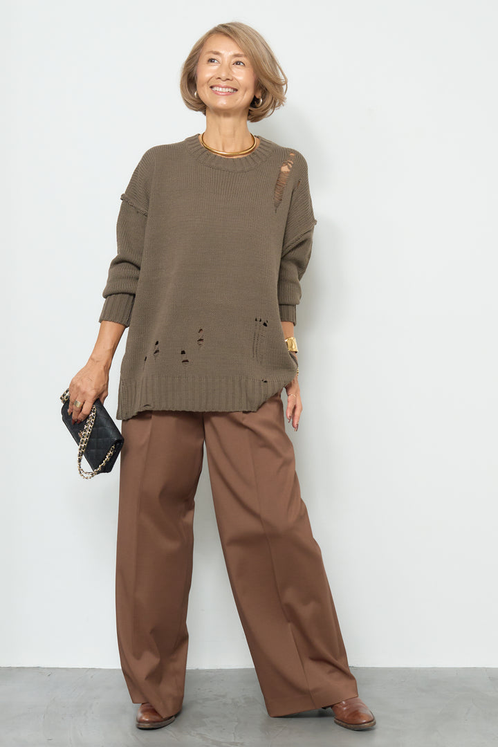 ダメージデザインニット