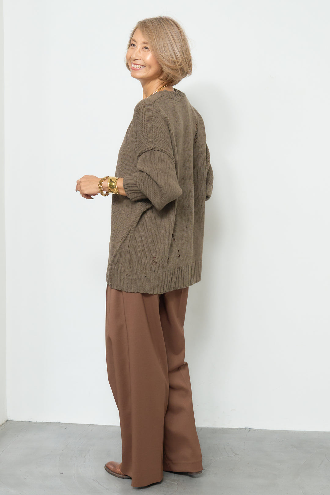 ダメージデザインニット