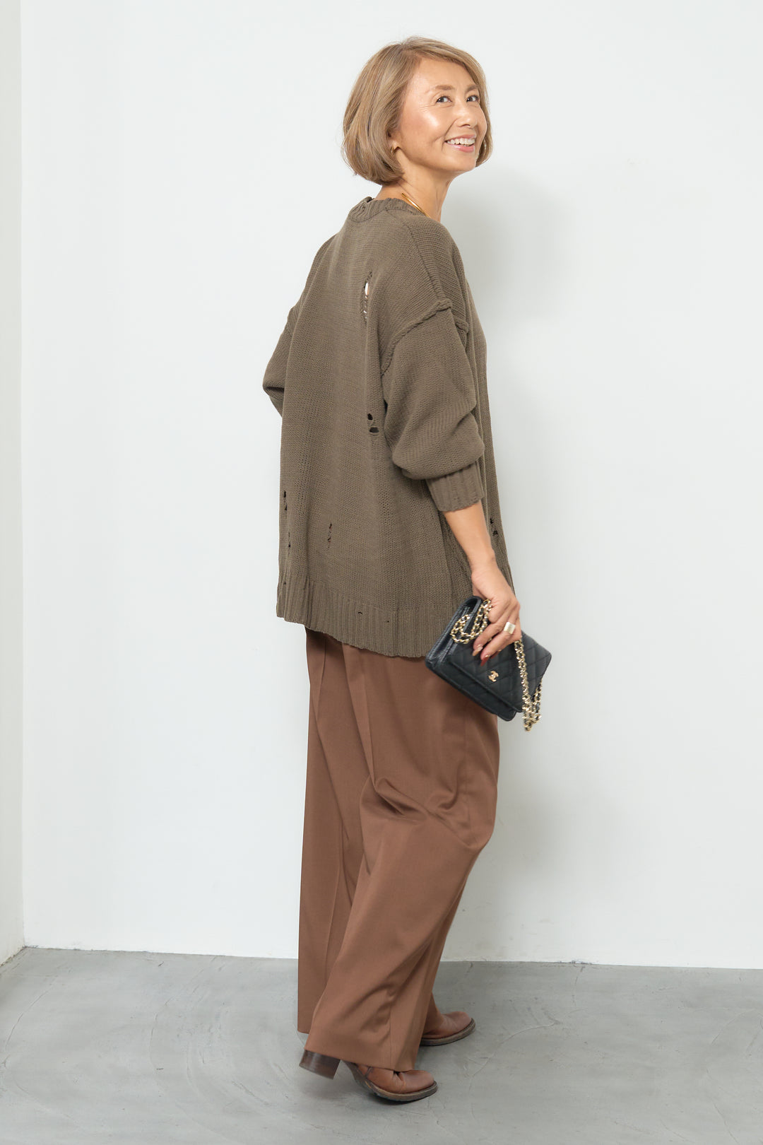 ダメージデザインニット