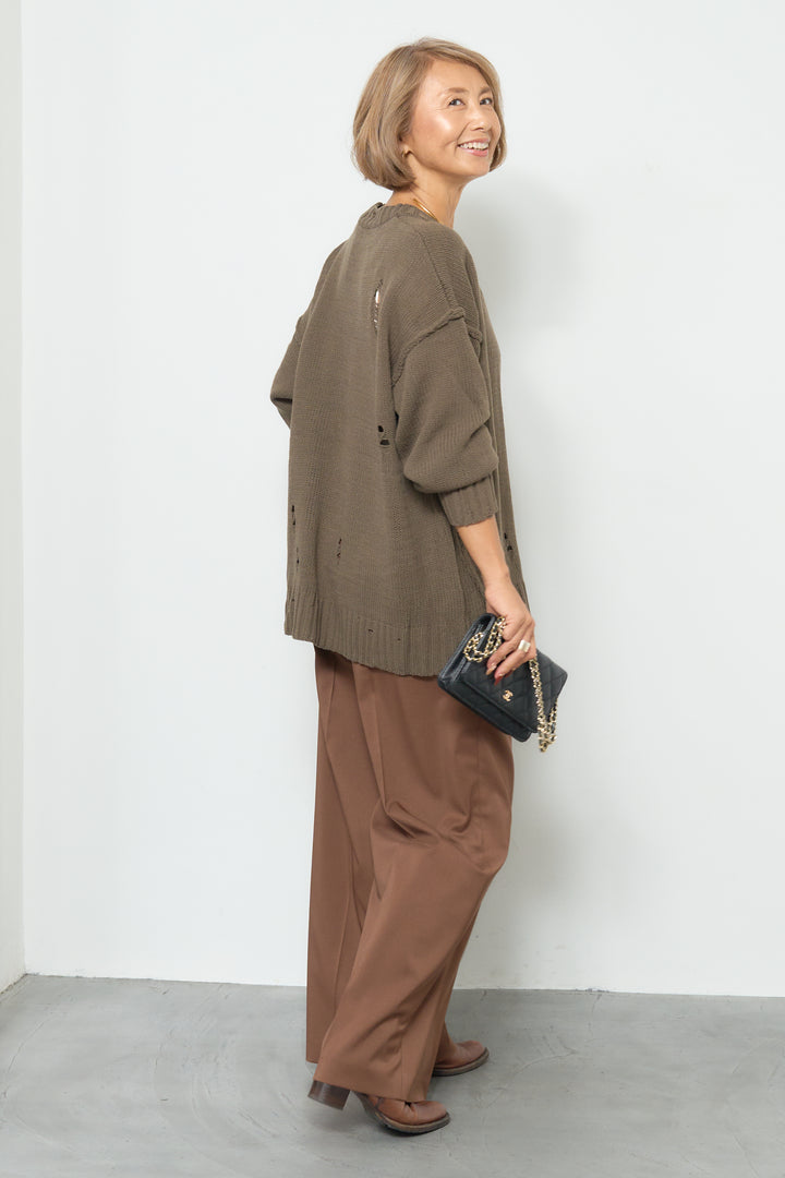 ダメージデザインニット