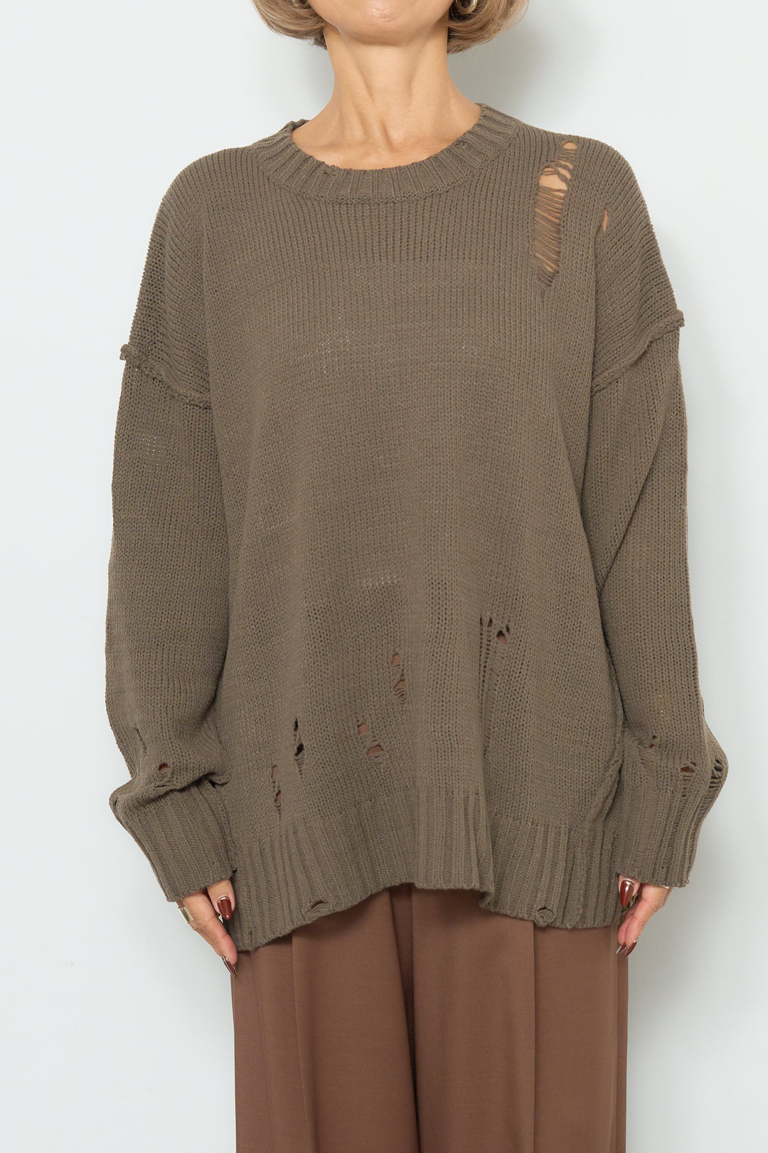 ダメージデザインニット