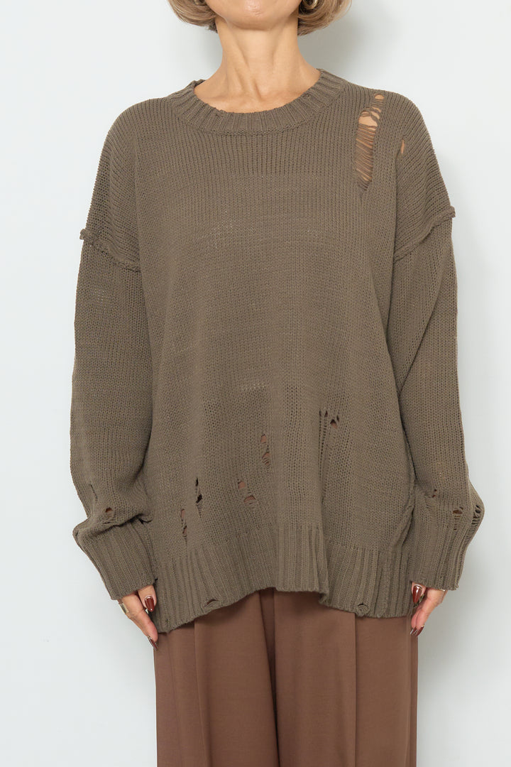 ダメージデザインニット