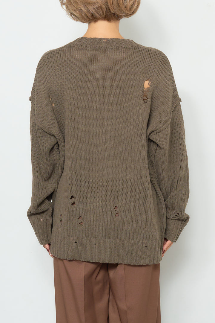 ダメージデザインニット