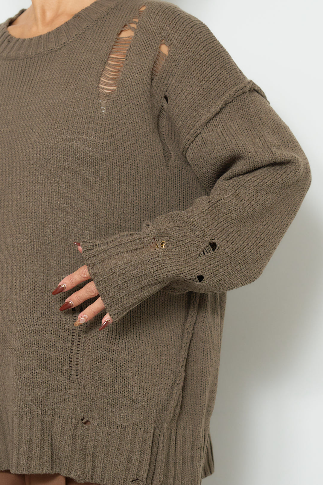 ダメージデザインニット