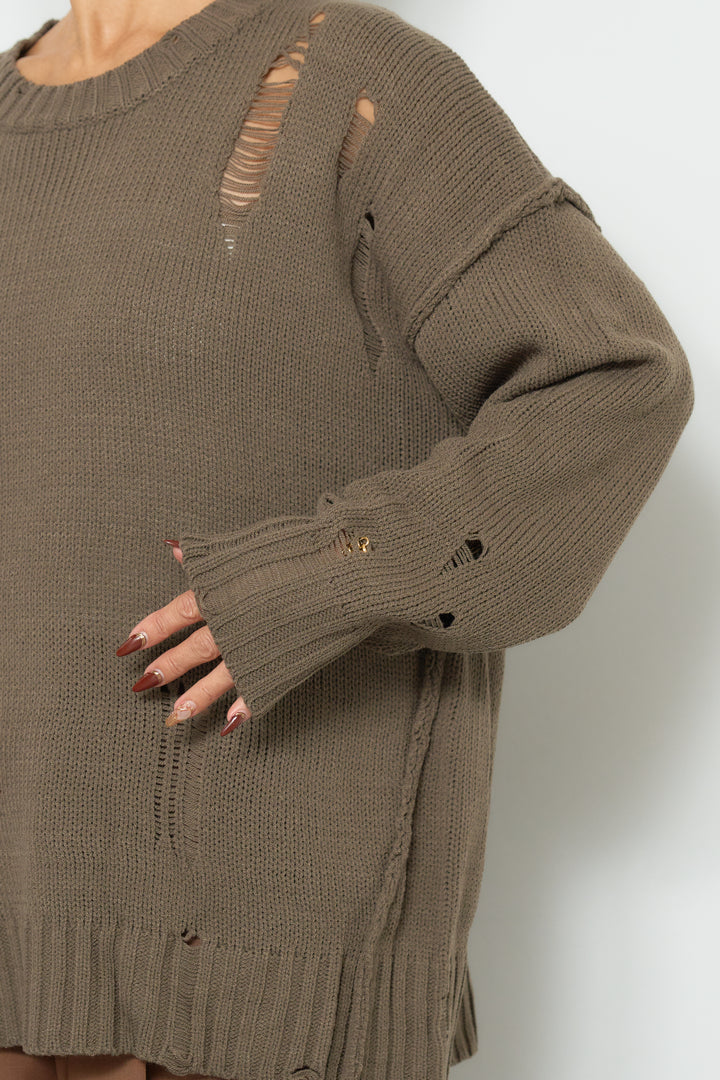 ダメージデザインニット