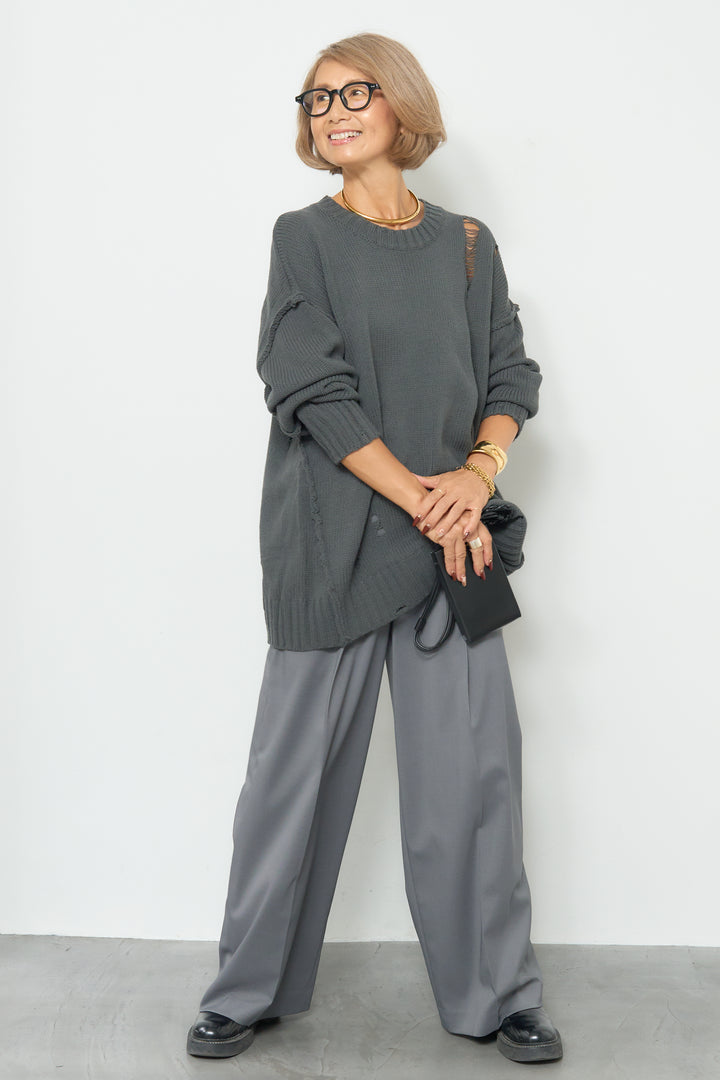 ダメージデザインニット