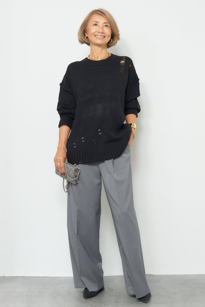 ダメージデザインニット