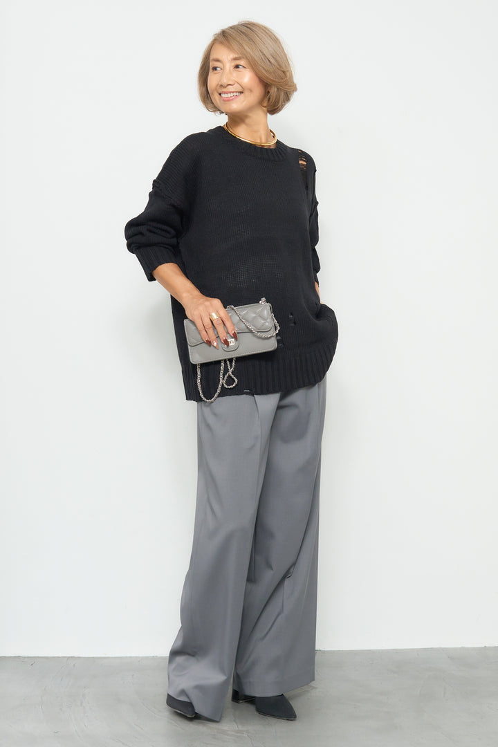 ダメージデザインニット