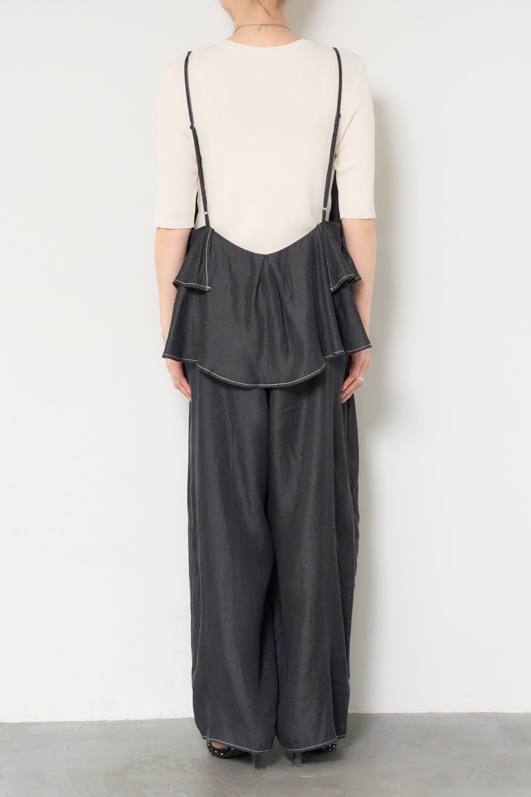 デニムフリルサロペット