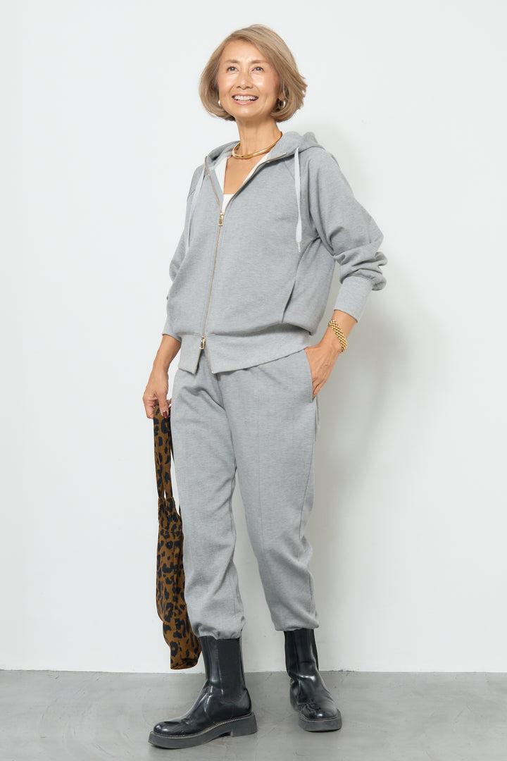 [SET]【REIKOコラボ】裏起毛スウェットパーカー+【REIKOコラボ】スウェット起毛ジョガーパンツ(2set)