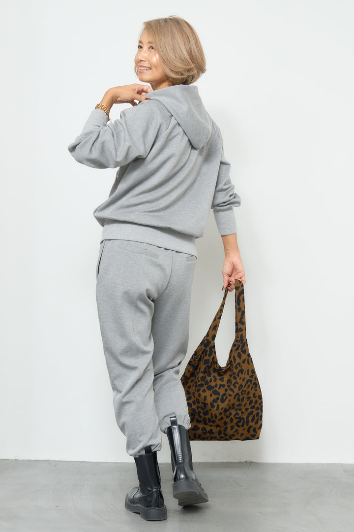 [SET]【REIKOコラボ】裏起毛スウェットパーカー+【REIKOコラボ】スウェット起毛ジョガーパンツ(2set)