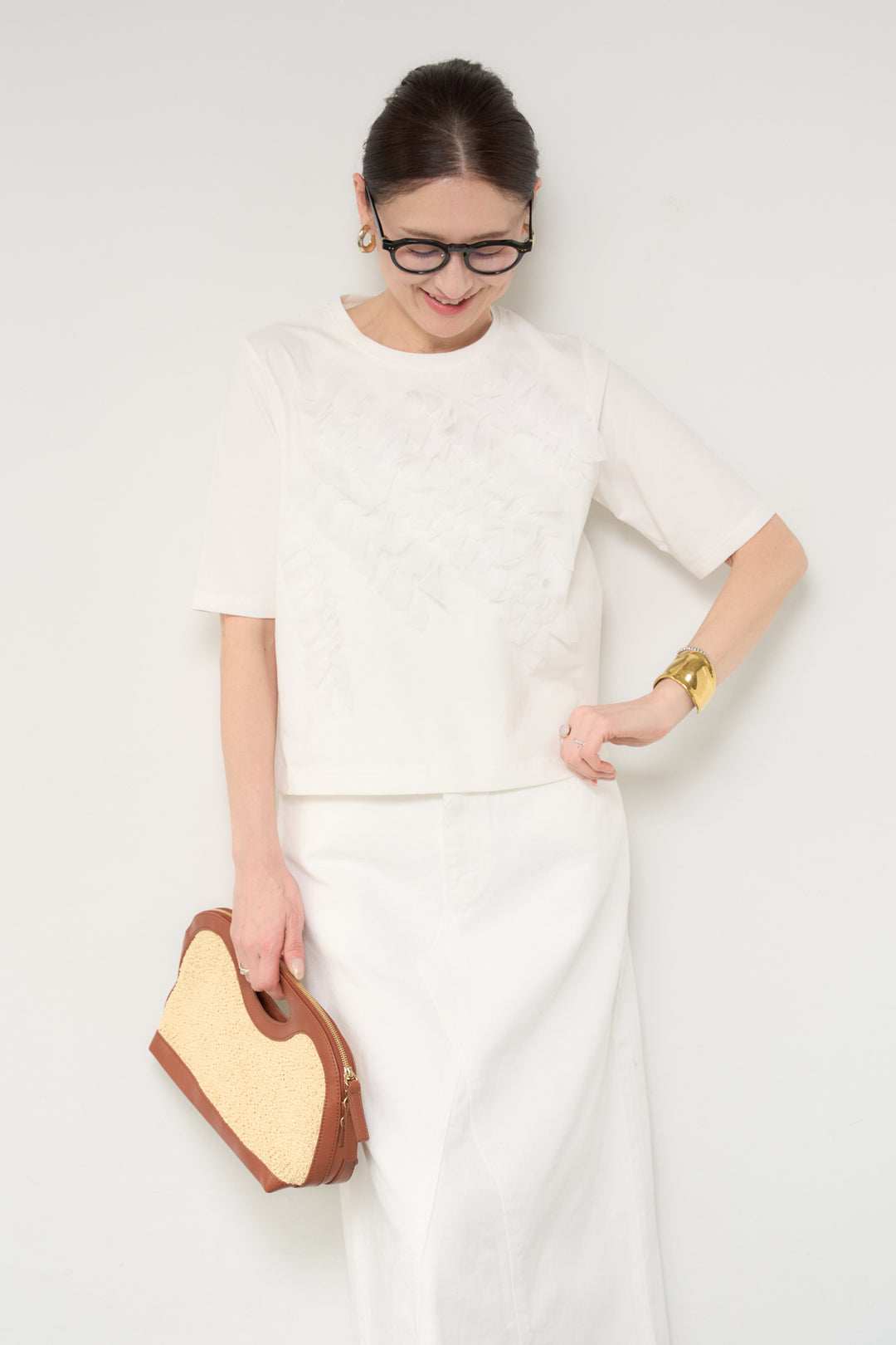 チュールフリルプルオーバー