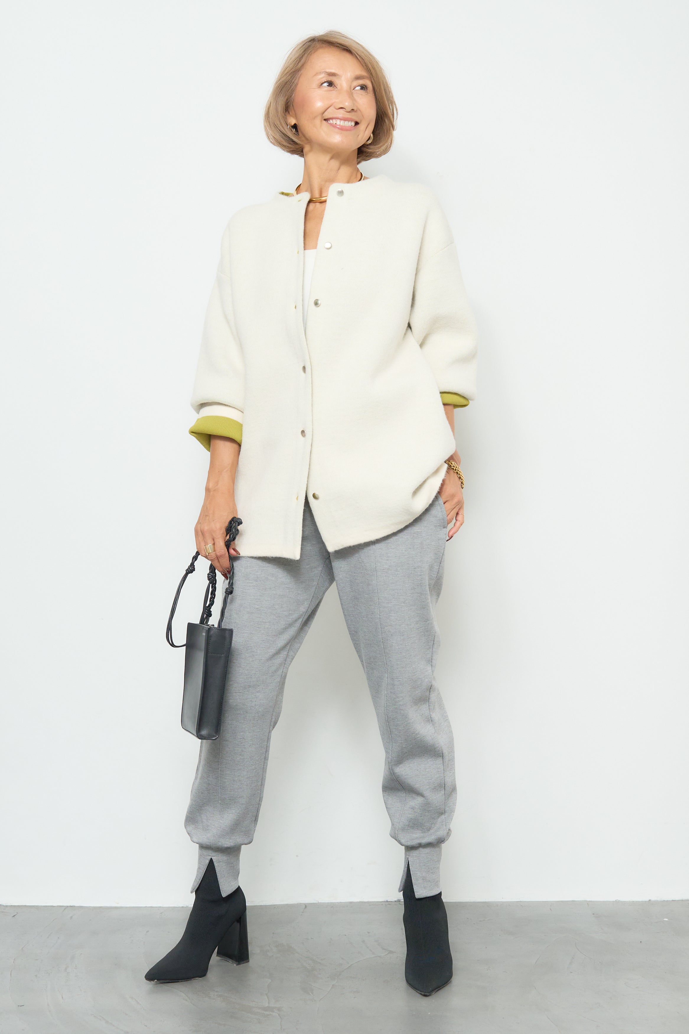 PLUS OTO.HA プラスオトハ　ダブルフェイスニットコート PLUS OTO.HA ダブルフェイスニットコート PLUS OTO.HA ダブル