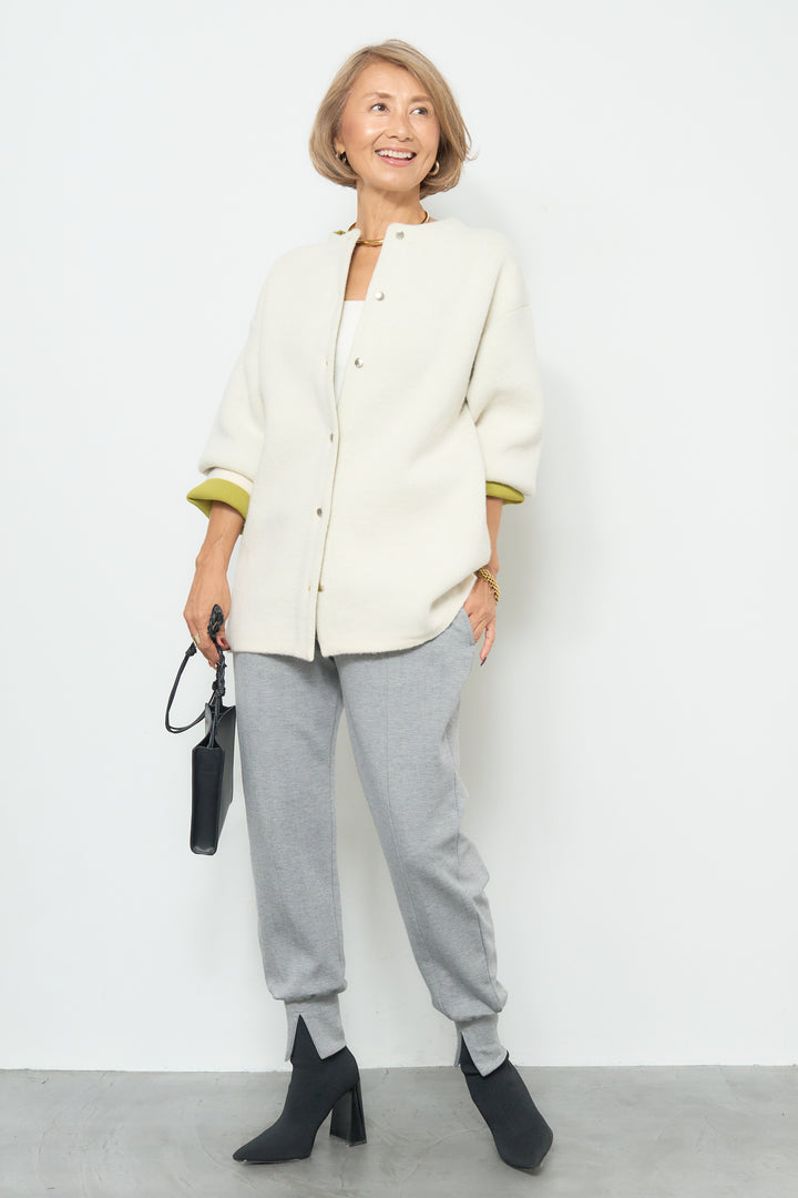 [SET]ダブルフェイスニットカーディガン+ライトダンボールジョガーパンツ(2set)