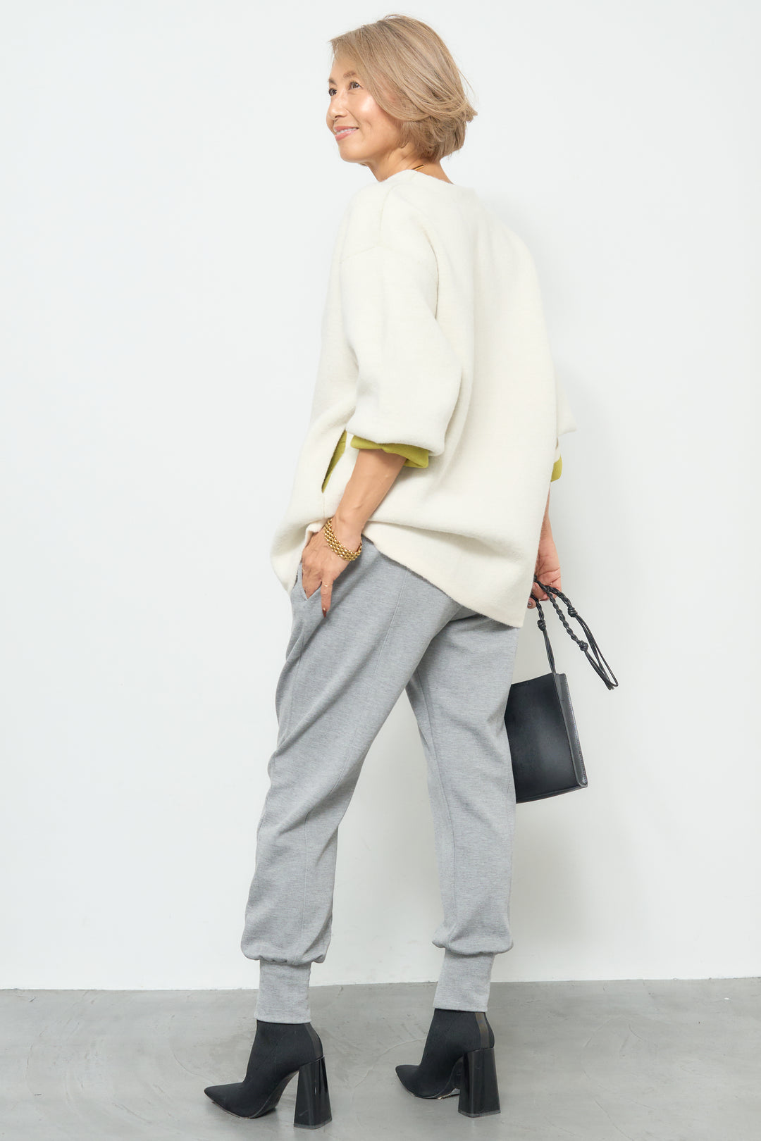 ダブルフェイスニットカーディガン