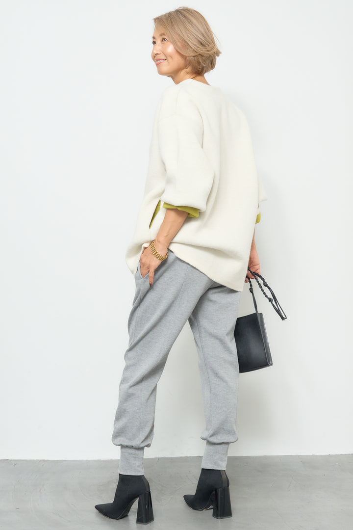 ダブルフェイスニットカーディガン