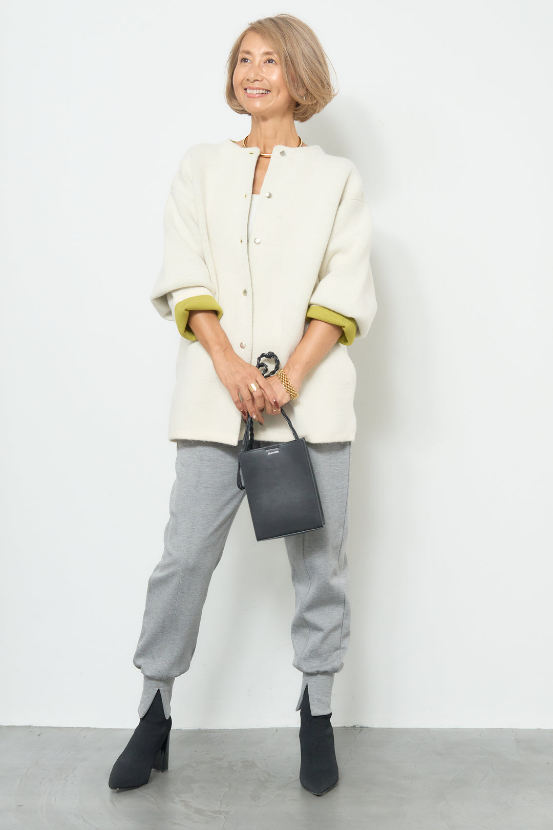 ダブルフェイスニットカーディガン