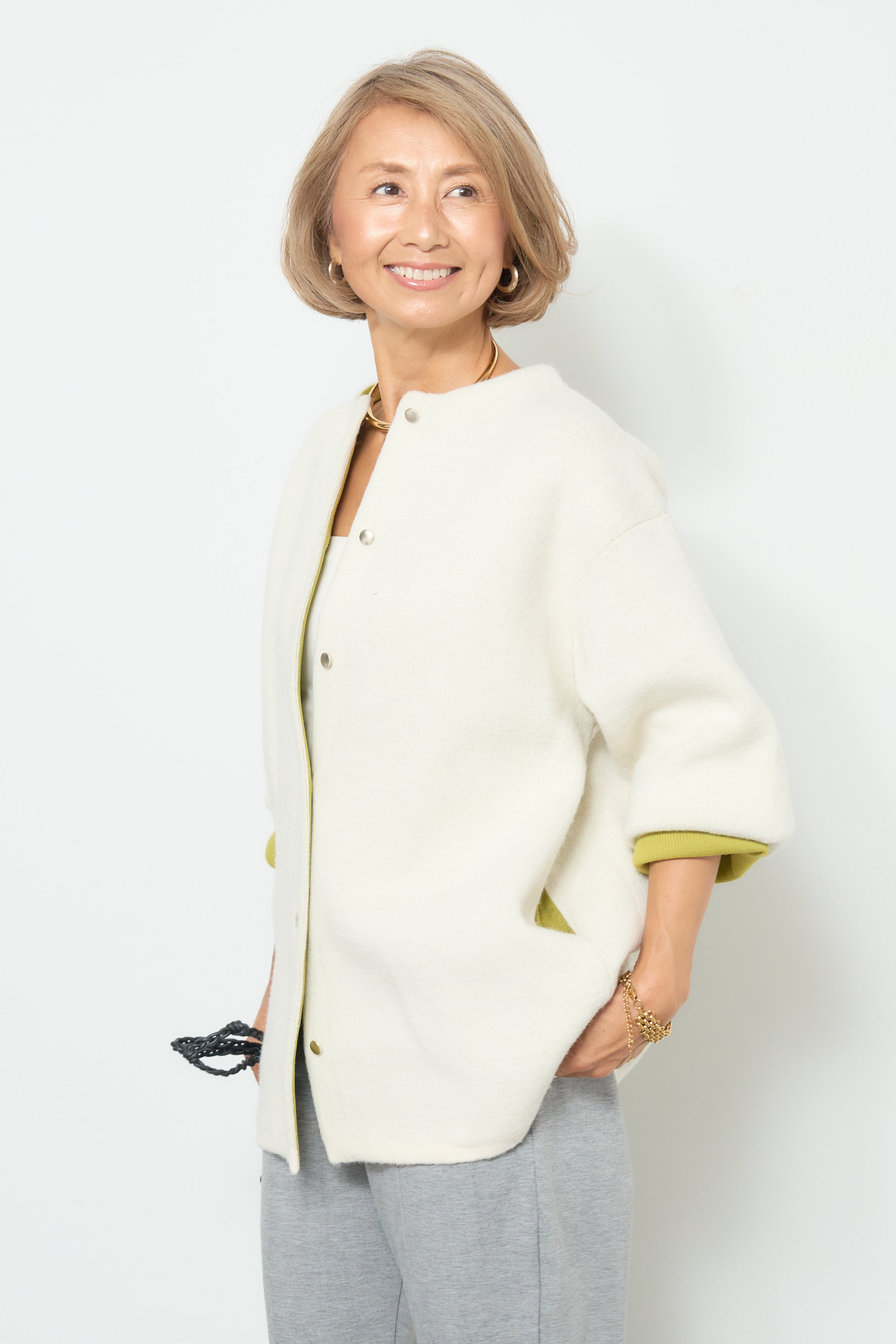 ダブルフェイスニットカーディガン – plusotoha